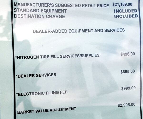 How To Account For Dealer Fees When Viewing Price Data