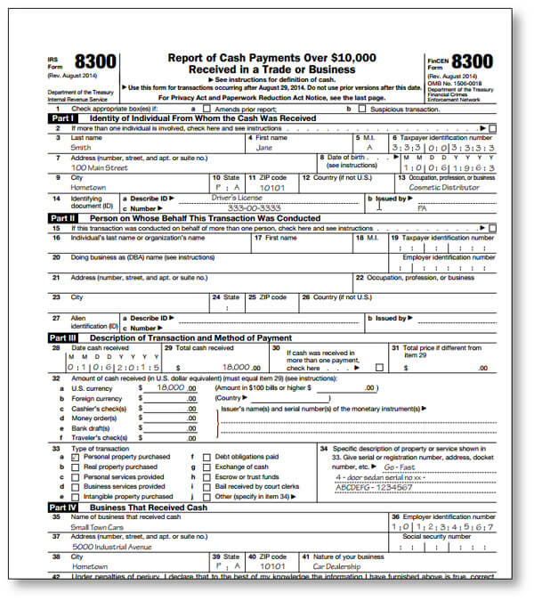  View 37 Sample Letter For Form 8300